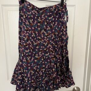 FINAL PRICE Band of Gypsies Multicolor Floral A-Line Skirt